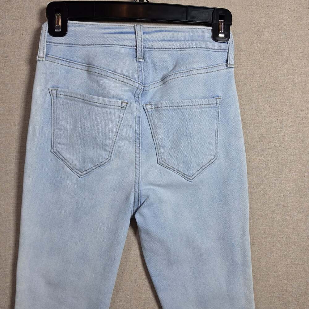Old Navy Womens 0 Jeans Extra High Rise Rockstar Super Skinny Stretch 24" Light - Picture 8 of 9
